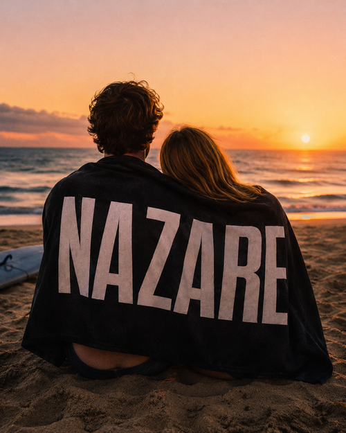 Nazare Beach Towel - Black